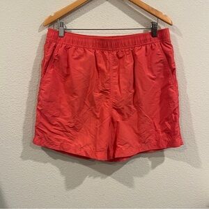 Caribbean swim trunks coral pink size large zipper back pocket